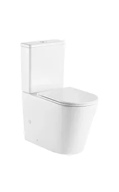 Унітаз-компакт підлоговий MIXXUS PREMIUM BEVEL-0402-R, білий, 670×390×880 мм, система змиву RIMLESS