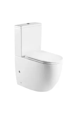 Унітаз-компакт підлоговий MIXXUS PREMIUM ELLIPSE-0401-T1, білий, 630×390×840 мм, система змиву TORNADO 1.0