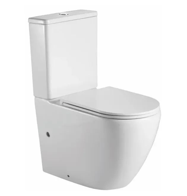 Унитаз-компакт напольный MIXXUS PREMIUM ELLIPSE-0402-R, белый, 660×390×855 мм, система смыва RIMLESS