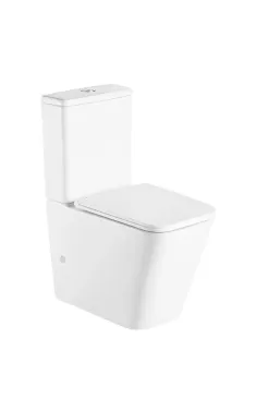 Унітаз-компакт підлоговий MIXXUS PREMIUM QUADRO-0401-R, білий, 610×365×825 мм, система змиву RIMLESS