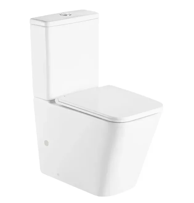 Унитаз-компакт напольный MIXXUS PREMIUM QUADRO-0401-T1, белый, 610×365×825 мм, система смыва TORNADO 1.0