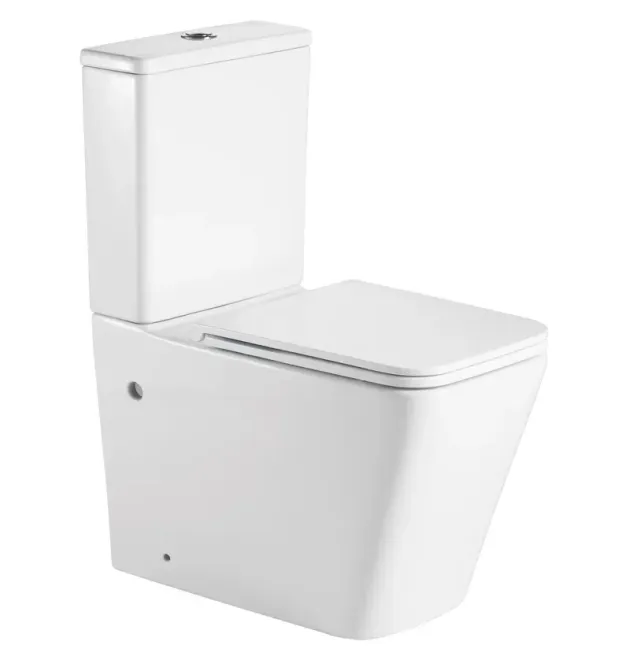 Унітаз-компакт підлоговий MIXXUS PREMIUM QUADRO-0402-R, білий, 675×390×855 мм, система змиву RIMLESS