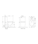 Унитаз-компакт напольный MIXXUS PREMIUM WAVE-0403-R, белый, 675×395×870 мм, система смыва RIMLESS — фото 2