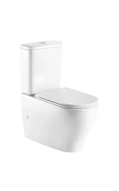 Унітаз-компакт підлоговий MIXXUS PREMIUM WAVE-0403-R, білий, 675×395×870 мм, система змиву RIMLESS