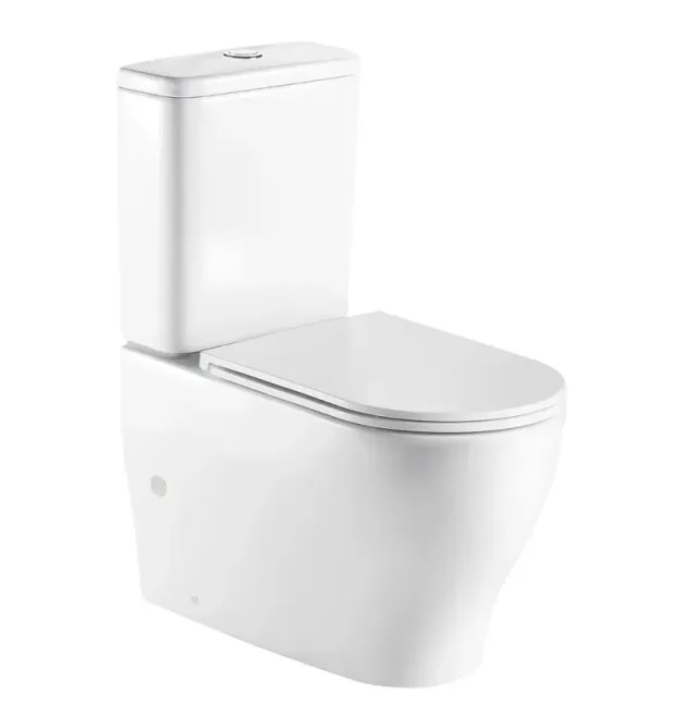 Унитаз-компакт напольный MIXXUS PREMIUM WAVE-0403-R, белый, 675×395×870 мм, система смыва RIMLESS