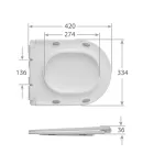 Унітаз-компакт підлоговий MIXXUS WAVE, 630х350х795 мм, система змиву RIMLESS — фото 9