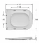 Унитаз-компакт напольный MIXXUS WAVE, 630х350х805 мм, система смыва RIMLESS — фото 7