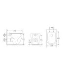 Унитаз напольный безбачковый MIXXUS PREMIUM ELLIPSE-0701-T1 570х365х410 мм с системой смыва TORNADO 1.0 — фото 3