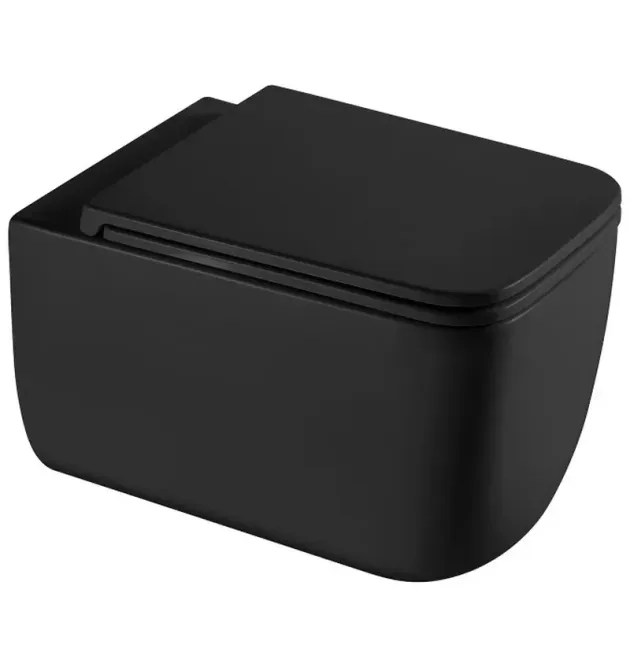 Унитаз подвесной MIXXUS PREMIUM DIVERSE-0301-T1 BLACK, черный матовый, 530×365×373 мм, система смыва TORNADO 1.0