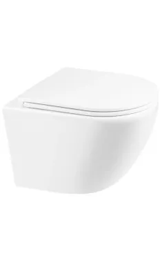 Унітаз підвісний MIXXUS PREMIUM ELLIPSE-0301-R, білий, 495×365×365 мм, система змиву RIMLESS