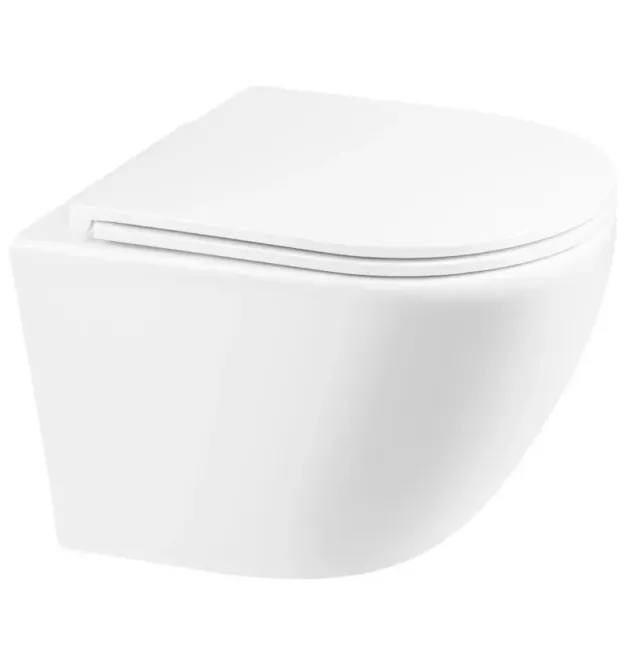 Унітаз підвісний MIXXUS PREMIUM ELLIPSE-0301-R, білий, 495×365×365 мм, система змиву RIMLESS