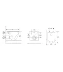 Унітаз підвісний MIXXUS PREMIUM ELLIPSE-0304-R, білий, 540×360×360 мм, система змиву RIMLESS — фото 2