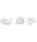 Унитаз подвесной MIXXUS PREMIUM ELLIPSE-0308-T3 GRAY, графитовый, 490×360×360 мм, система смыва TORNADO 3.0 — фото 10