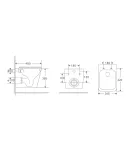 Унитаз подвесной MIXXUS PREMIUM QUADRO-0301-R, белый, 490×340×360 мм, система смыва RIMLESS — фото 2