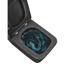 Унітаз підвісний MIXXUS PREMIUM QUADRO-0301-T3 BLACK, чорний матовий, 490×340×360 мм, система змиву TORNADO 3.0 — фото 2