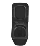 Унітаз підвісний MIXXUS PREMIUM QUADRO-0301-T3 BLACK, чорний матовий, 490×340×360 мм, система змиву TORNADO 3.0 — фото 6