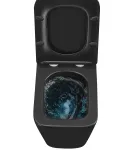 Унітаз підвісний MIXXUS PREMIUM QUADRO-0301-T3 BLACK, чорний матовий, 490×340×360 мм, система змиву TORNADO 3.0 — фото 7