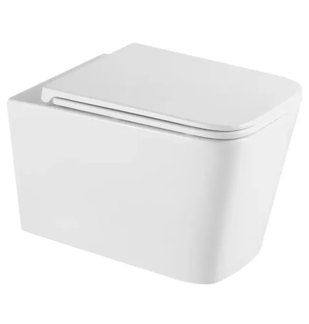 Унитаз подвесной MIXXUS PREMIUM QUADRO-0302-R, белый, 530×360×365 мм, система смыва RIMLESS