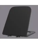 Унитаз подвесной MIXXUS PREMIUM QUADRO-0302-R BLACK, черный матовый, 530×360×365 мм, система смыва RIMLESS — фото 2