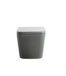 Унитаз подвесной MIXXUS PREMIUM QUADRO-0305-R GRAY, графитовый, 510×350×345 мм, система смыва RIMLESS — фото 5