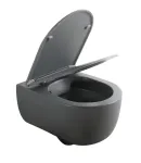 Унітаз підвісний MIXXUS PREMIUM TOPPER-0303-R GRAY, графітовий, 495×370×350 мм, система змиву RIMLESS — фото 10