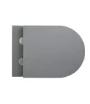 Унітаз підвісний MIXXUS PREMIUM TOPPER-0303-R GRAY, графітовий, 495×370×350 мм, система змиву RIMLESS — фото 3