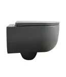 Унітаз підвісний MIXXUS PREMIUM TOPPER-0303-R GRAY, графітовий, 495×370×350 мм, система змиву RIMLESS — фото 4