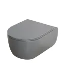 Унітаз підвісний MIXXUS PREMIUM TOPPER-0303-R GRAY, графітовий, 495×370×350 мм, система змиву RIMLESS — фото 8