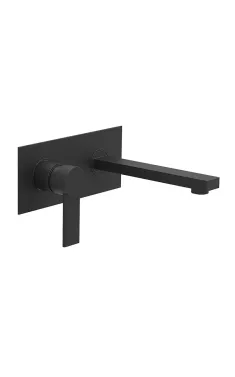 Вбудований змішувач для умивальника MIXXUS PREMIUM BENEDICT 001 INNER BLACK, чорний матовий