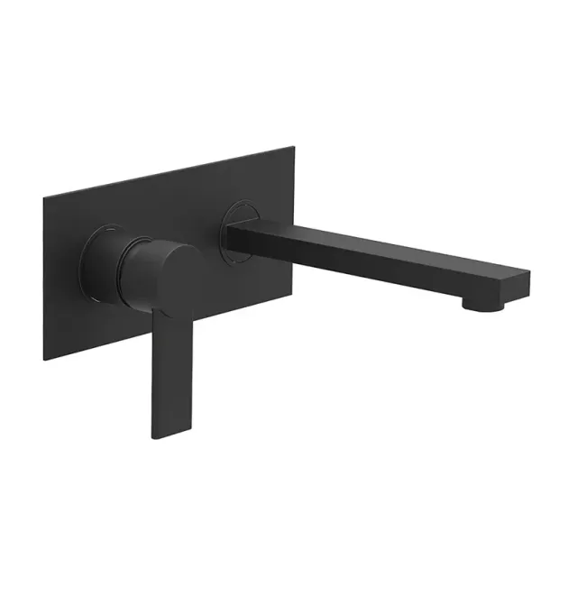 Вбудований змішувач для умивальника MIXXUS PREMIUM BENEDICT 001 INNER BLACK, чорний матовий