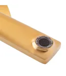 Високий змішувач для умивальника HAIBA KUBUS 001 HIGH NUT BRUSHED GOLD, матове золото — фото 4