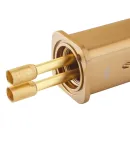 Високий змішувач для умивальника HAIBA KUBUS 001 HIGH NUT BRUSHED GOLD, матове золото — фото 5