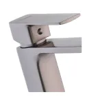 Высокий смеситель для умывальника HAIBA KUBUS 001 HIGH NUT GRAPHITE, графит — фото 2