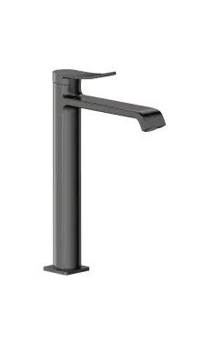 Високий змішувач для умивальника MIXXUS PREMIUM DALI 001 HIGH NUT GRAPHITE, графіт