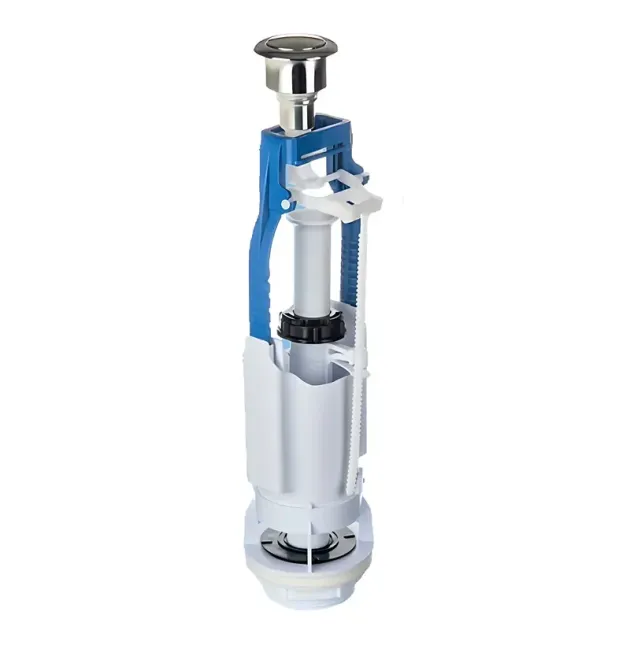 Зливна арматура для унітаза MIXXUS посилена, однорежимна, хромована кнопка