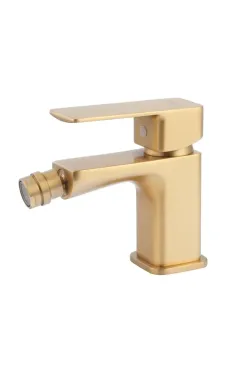 Змішувач для біде HAIBA KUBUS 002 BRUSHED GOLD, матове золото
