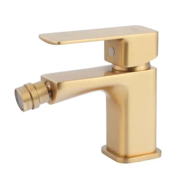 Смеситель для биде HAIBA KUBUS 002 BRUSHED GOLD, матовое золото