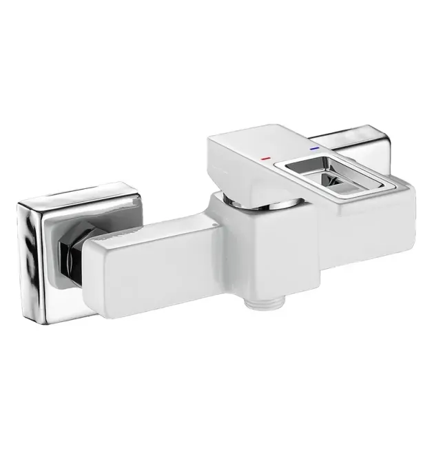 Змішувач для душу MIXXUS PREMIUM DANTE 003 WHITE-CHROME, білий матовий хром