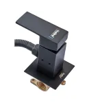 Смеситель для гигиенического душа скрытого монтажа HAIBA KUBUS 002 INNER BLACK, матовый чёрный — фото 2