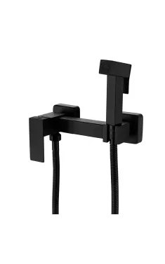 Змішувач для гігієнічного душу Zerix KUB-222 Black (нерж. сталь) (ZX4857)