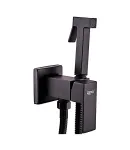 Змішувач для гігієнічного душу Zerix LEB9-123 Black (з лійкою) (кол. чорний) (ZX5572) — фото 4