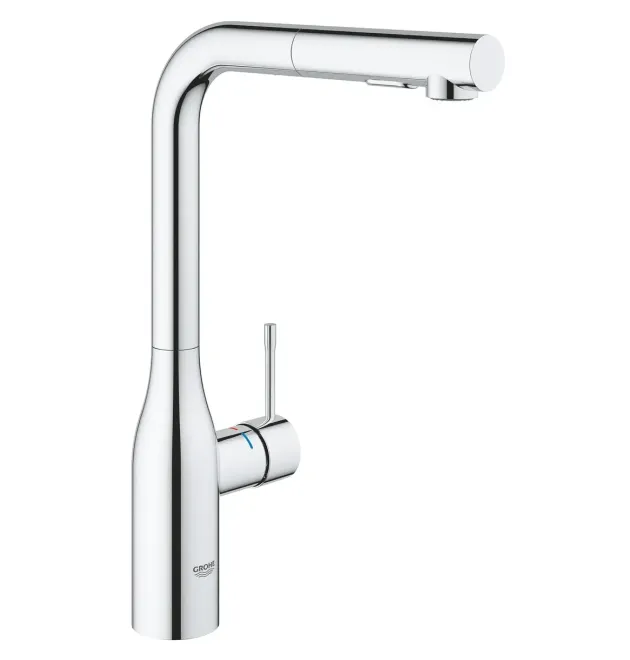 Смеситель для кухни Grohe Essence New с выдвижным изливом, хром, 30270000