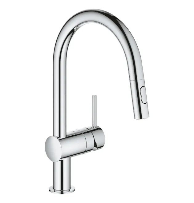 Смеситель для кухни Grohe Minta с выдвижным изливом и двумя режимами подачи воды, хром, 32321002