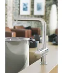 Змішувач для кухні Grohe Minta з висувним виливом, хром, 32168000 — фото 9