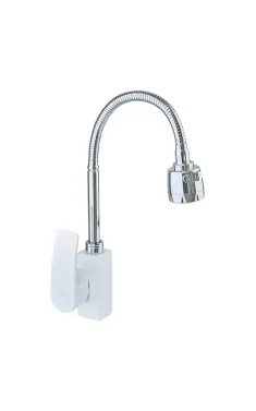 Змішувач для кухні MIXXUS MAGNUM 011 NUT WHITE-CHROME REFL. із гнучким виливом