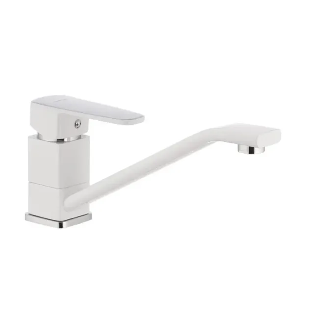Смеситель для кухни MIXXUS MISSOURI 555 NUT WHITE, белый матовый
