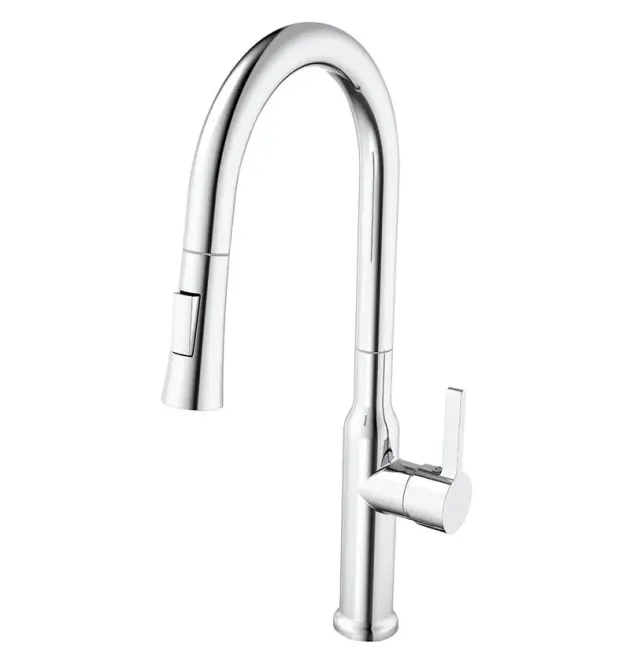 Змішувач для кухні MIXXUS PREMIUM PULL 014 з висувним виливом, хром