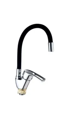 Змішувач для кухні MIXXUS YUB4-181 REFL.BLACK із гнучким виливом