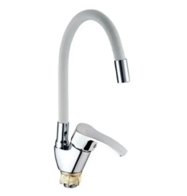 Змішувач для кухні MIXXUS YUB4-279 REFLECTOR WHITE із гнучким виливом