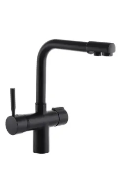Змішувач для кухні з виходом для питної води HAIBA HANS 021 NUT BLACK (Колір чорний)